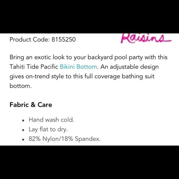 22-Raisins Curve Tahiti Tide Pacific Bikin… - Picture 13 of 16